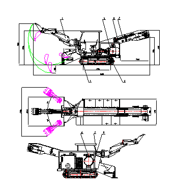 滑移扒渣機結(jié)構(gòu)圖